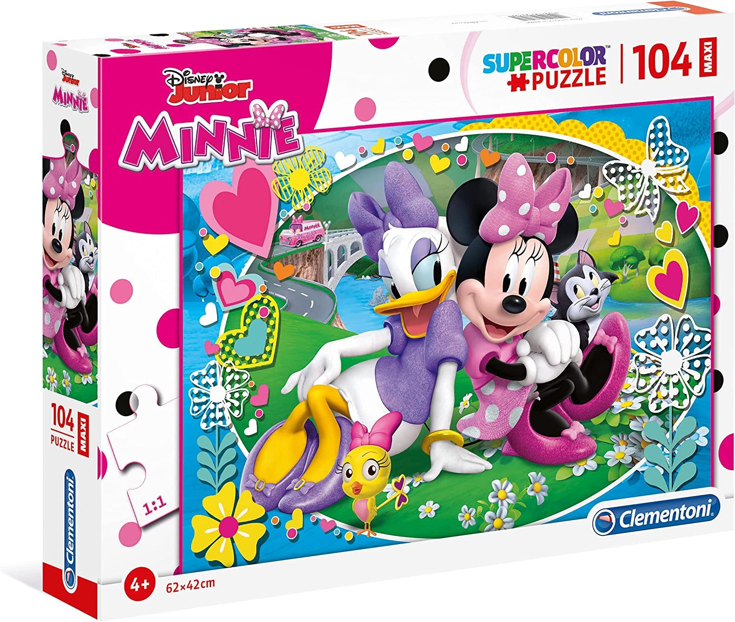 Puzzle Maxi Minnie Happy Helpers Supercolor 104 Pezzi – Clementoni