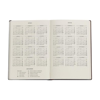 Agenda Mini Paperblanks 2023-2024, 18 mesi, Orizzontale, Ricami dell'Opera di Pechino, Il Giardino Pere - 9,5 x 14 cm