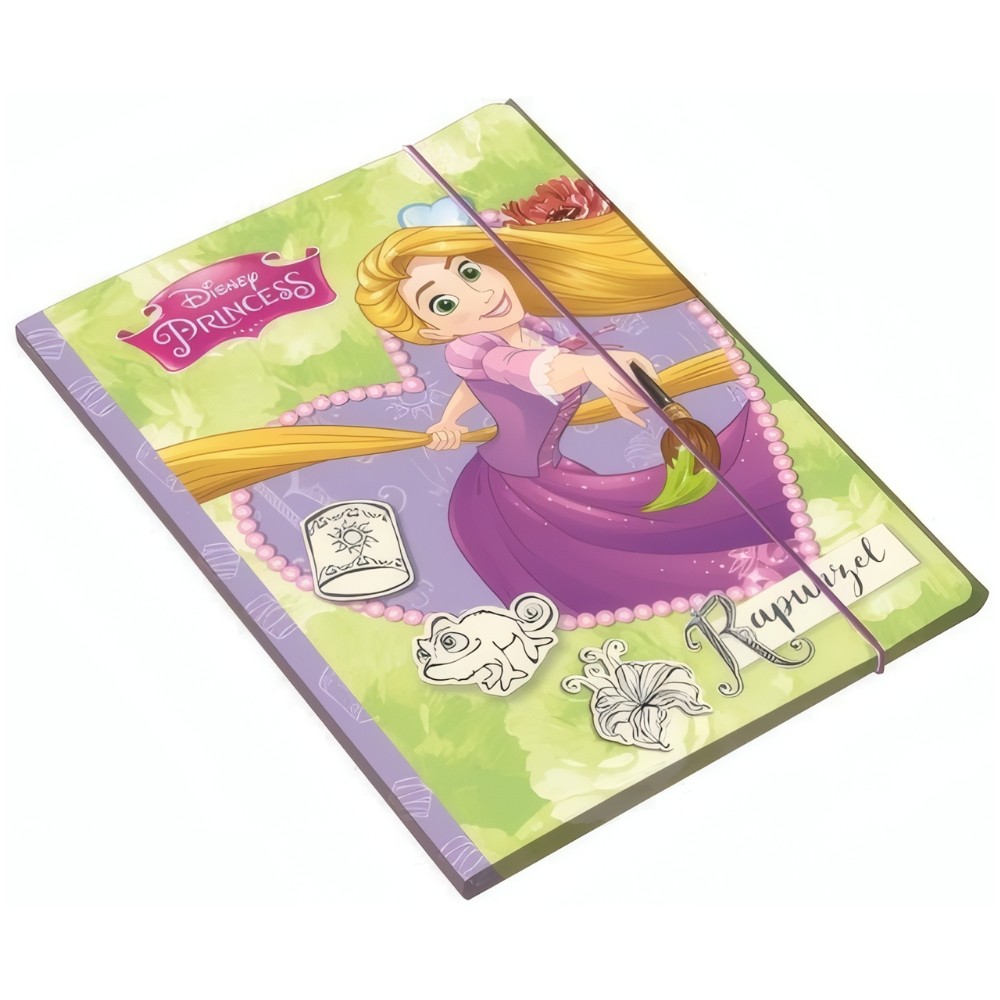 Cartellina 3 Lembi Con Elastico Disney Princess Rapunzel