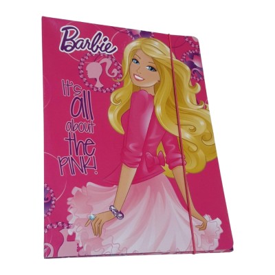 Cartellina 3 Lembi Con Elastico Barbie – Fantasie Assortite